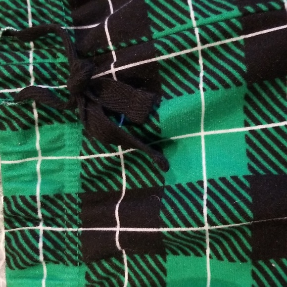 Nap Chat green black white plain soft sleep pants EUC drawstringelastic waist - Picture 2 of 4